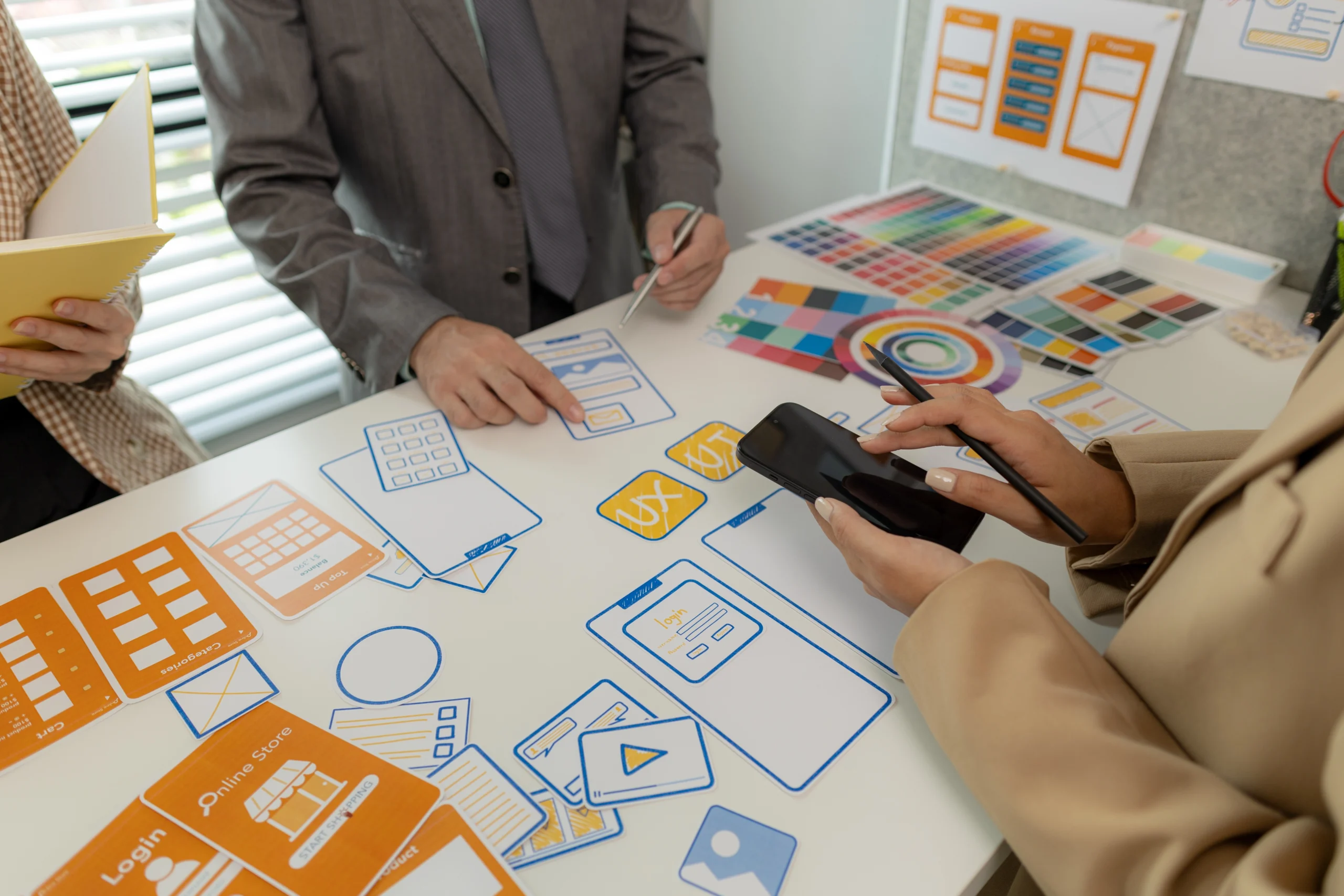 Tienda de stands y material display en Toluca , Asesoramiento profesional de UX Y UI, colometria e iconos a un cliente